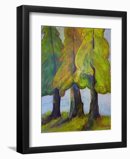 Print Art Trees At the Forests Edge-Blenda Tyvoll-Framed Art Print