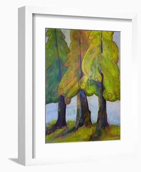 Print Art Trees At the Forests Edge-Blenda Tyvoll-Framed Art Print