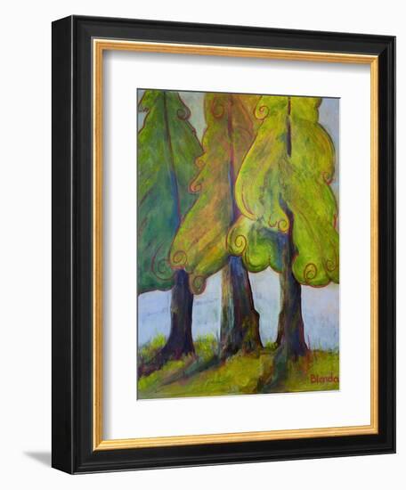 Print Art Trees At the Forests Edge-Blenda Tyvoll-Framed Art Print