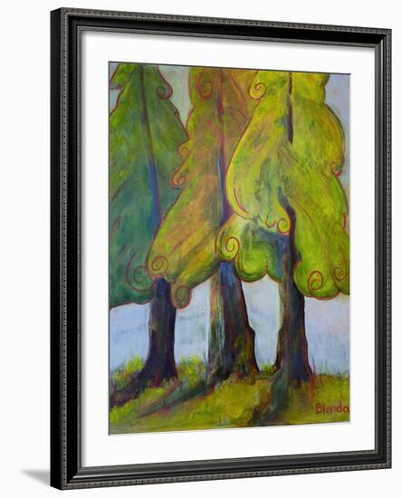 Print Art Trees At the Forests Edge-Blenda Tyvoll-Framed Art Print