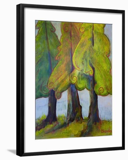 Print Art Trees At the Forests Edge-Blenda Tyvoll-Framed Art Print