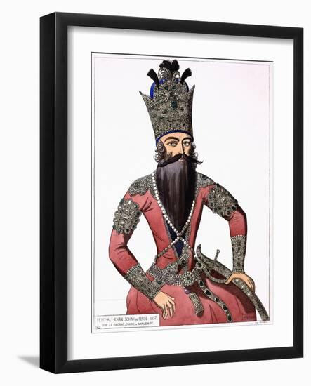 Print Depicting Fath Ali Shah, the Shah of Persia-null-Framed Giclee Print