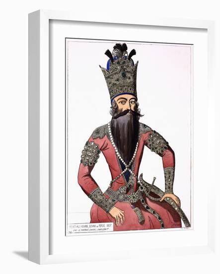 Print Depicting Fath Ali Shah, the Shah of Persia-null-Framed Giclee Print