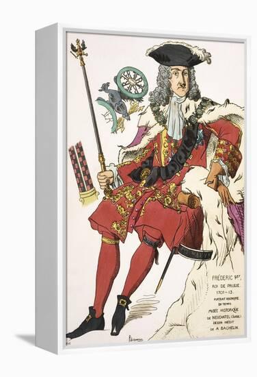 Print Depicting Frederick I, King of Prussia-null-Framed Premier Image Canvas