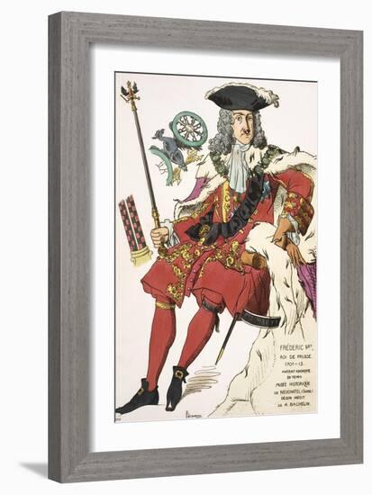 Print Depicting Frederick I, King of Prussia-null-Framed Giclee Print