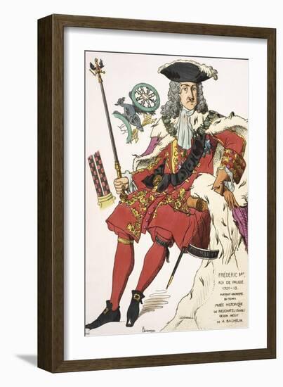 Print Depicting Frederick I, King of Prussia-null-Framed Giclee Print