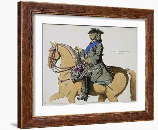 Print Depicting King George II on Horseback-null-Framed Giclee Print