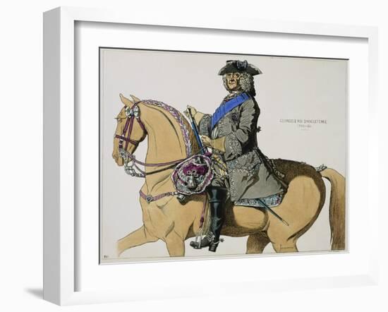 Print Depicting King George II on Horseback-null-Framed Giclee Print