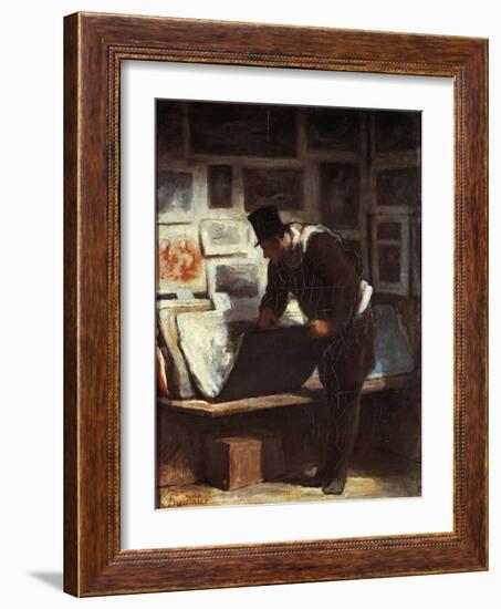 Print Lover-Honore Daumier-Framed Giclee Print