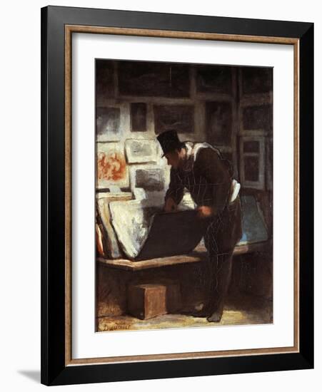 Print Lover-Honore Daumier-Framed Giclee Print