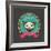 Print - Mexican Sugar Skull, Day of the Dead Poster-Marish-Framed Art Print