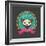 Print - Mexican Sugar Skull, Day of the Dead Poster-Marish-Framed Art Print