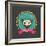 Print - Mexican Sugar Skull, Day of the Dead Poster-Marish-Framed Art Print