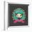 Print - Mexican Sugar Skull, Day of the Dead Poster-Marish-Framed Art Print