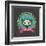 Print - Mexican Sugar Skull, Day of the Dead Poster-Marish-Framed Art Print