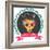 Print - Mexican Sugar Skull, Day of the Dead Poster-Marish-Framed Art Print