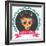 Print - Mexican Sugar Skull, Day of the Dead Poster-Marish-Framed Art Print