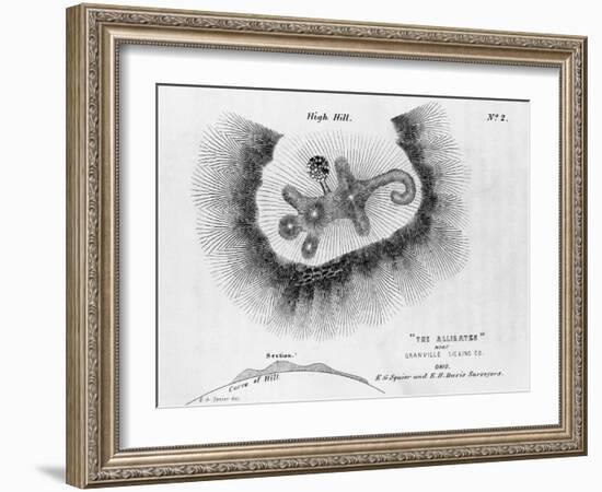 Print of a Burial Mount-null-Framed Giclee Print