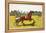 Print of a Trotting Pony Pulling a Racing Cart by Charles Olncelin-Stapleton Collection-Framed Premier Image Canvas