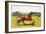 Print of a Trotting Pony Pulling a Racing Cart by Charles Olncelin-Stapleton Collection-Framed Giclee Print