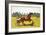 Print of a Trotting Pony Pulling a Racing Cart by Charles Olncelin-Stapleton Collection-Framed Giclee Print