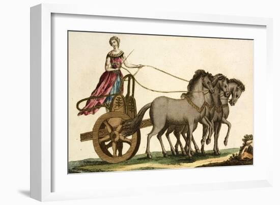 Print of Ancient Greek Female Charioteer-null-Framed Giclee Print