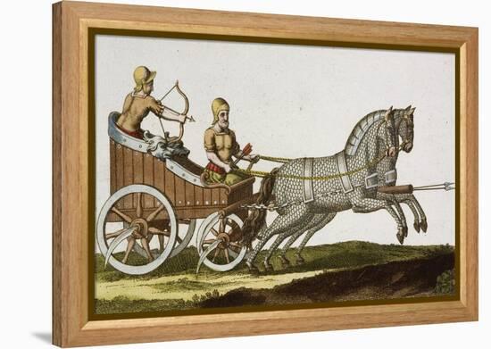 Print of Ancient Syrian Chariot-null-Framed Premier Image Canvas