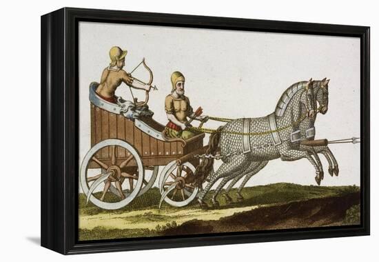 Print of Ancient Syrian Chariot-null-Framed Premier Image Canvas