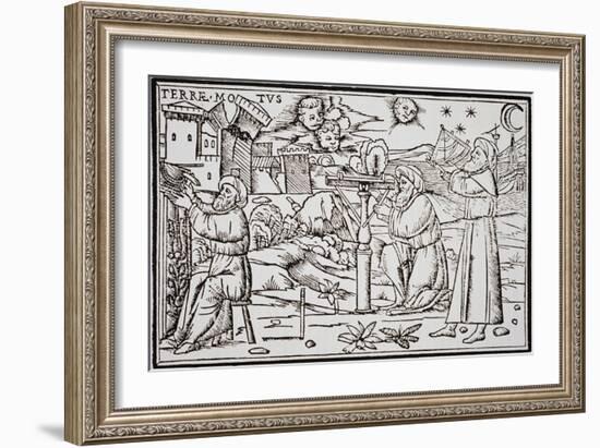 Print of Arabian Astrologers Examining the Sky from in Somnium Scipionis-Ambrosius Macrobius-Framed Giclee Print