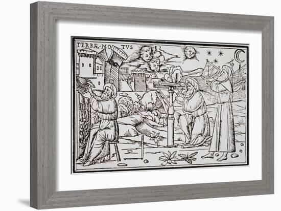 Print of Arabian Astrologers Examining the Sky from in Somnium Scipionis-Ambrosius Macrobius-Framed Giclee Print