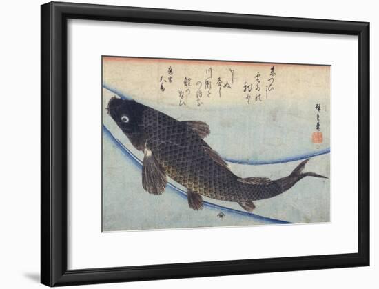 Print of Carp in a Stream-Ando Hiroshige-Framed Giclee Print