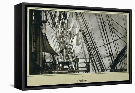 Print of Clothes Drying on the Deck of the Sms Stosch-null-Framed Premier Image Canvas