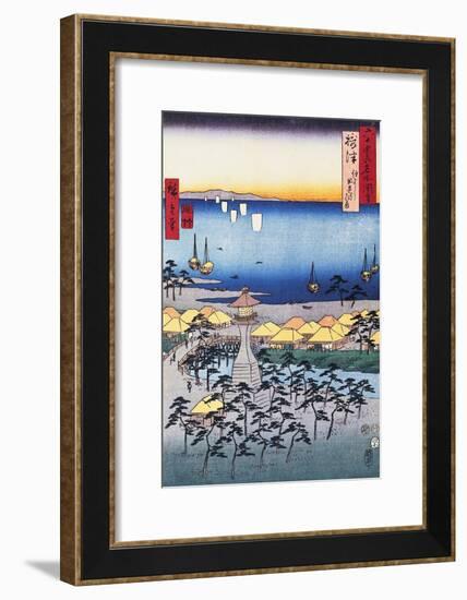 Print of Coastal Scene by Hiroshige-Stefano Bianchetti-Framed Giclee Print