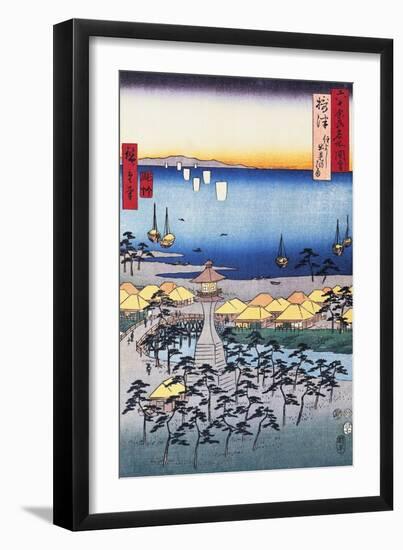 Print of Coastal Scene by Hiroshige-Stefano Bianchetti-Framed Giclee Print