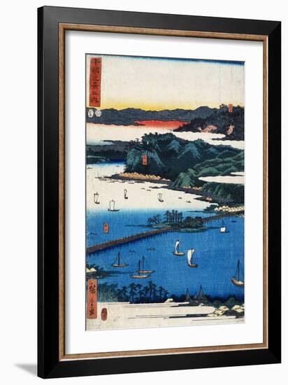 Print of Coastal Scene by Hiroshige-Stefano Bianchetti-Framed Giclee Print