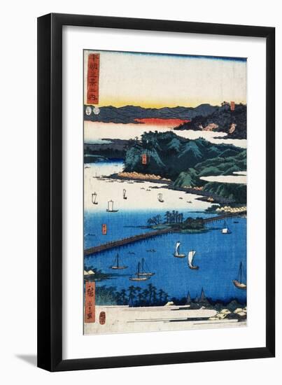 Print of Coastal Scene by Hiroshige-Stefano Bianchetti-Framed Giclee Print