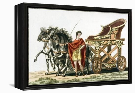 Print of Roman Chariot-null-Framed Premier Image Canvas