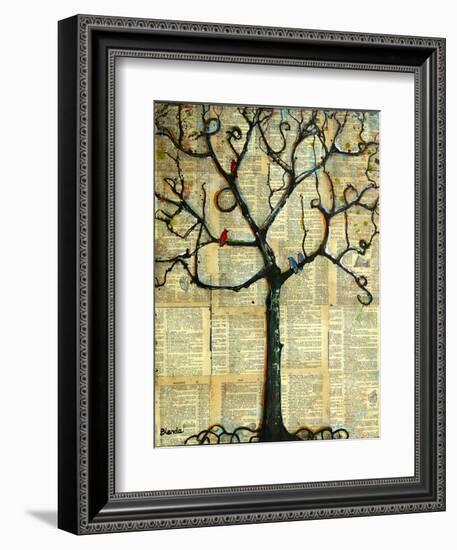 Print Tree of Life Mixed Media Painting-Blenda Tyvoll-Framed Art Print