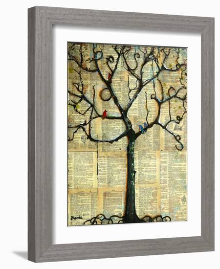 Print Tree of Life Mixed Media Painting-Blenda Tyvoll-Framed Art Print