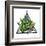 Print with Cactuses and Succulents Set. Plants of Desert.-incomible-Framed Art Print