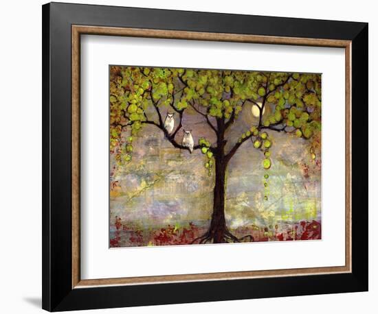 Print with Owls Moon River Tree-Blenda Tyvoll-Framed Art Print