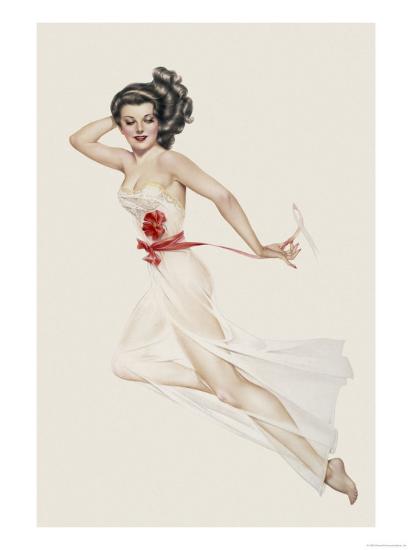 Varga Girl, February 1943 Art Print by Alberto Vargas at Art.com