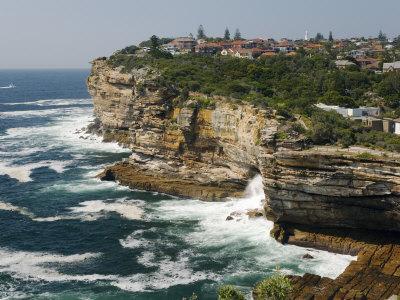 The Sandstone Cliffs of Gap - an Ocean Lookout Near the Entrance to Sydney Harbour, Australia ...