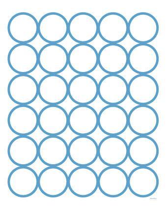 Blue Circles Art Print by Avalisa at Art.com