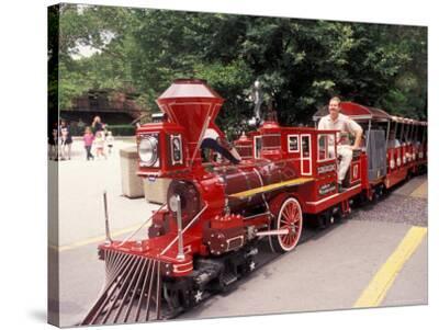 Train and Conductor at Forest Park, St. Louis Zoo, St. Louis, Missouri, USA Photographic Print ...