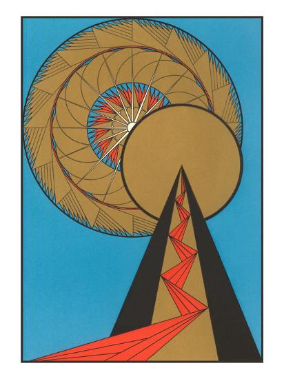 Geometric Art Deco Art Print at Art.co.uk