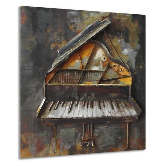 Grand Piano Metal Wall Art at Art.com
