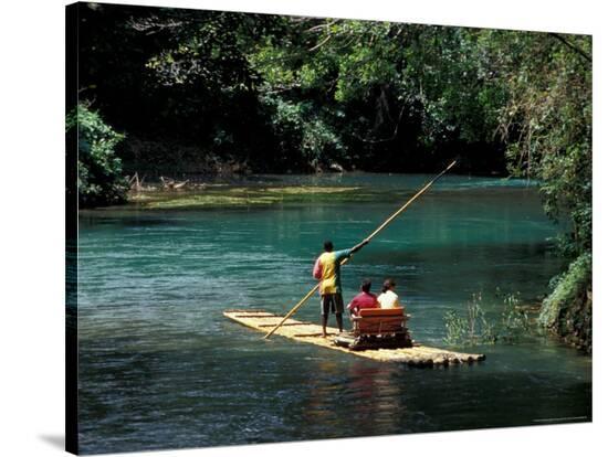 Rafting on the Martha Brae River, Jamaica, Caribbean