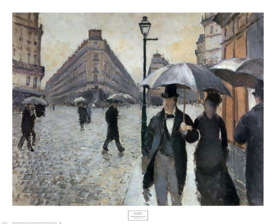 Paris A Rainy Day 1877 Art Print By Gustave Caillebotte At