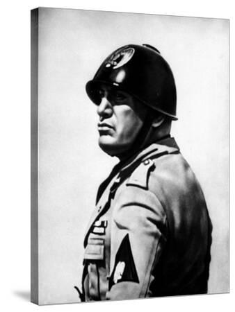 Italian Fascist Dictator Benito Mussolini Wearing Military Uniform and